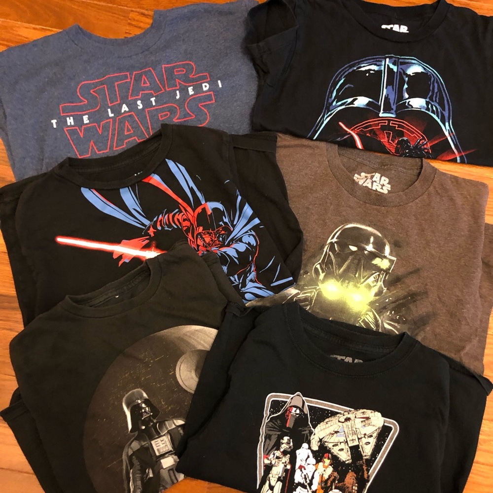 6 Star Wars tees